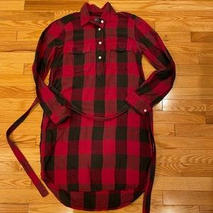 Gap Buffalo Plaid Shirt Dress